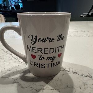 White Ceramic Mug with Heart Design